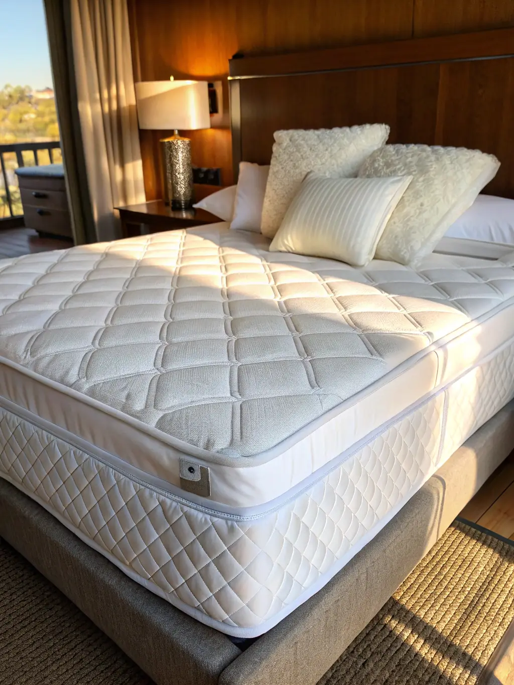 A set of luxurious bed linens and bedsheets arranged on a bed, highlighting the softness and comfort of the fabric, used to promote Apex Global Export's bed linen products.